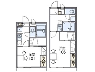 布施駅 徒歩9分 1階の物件間取画像